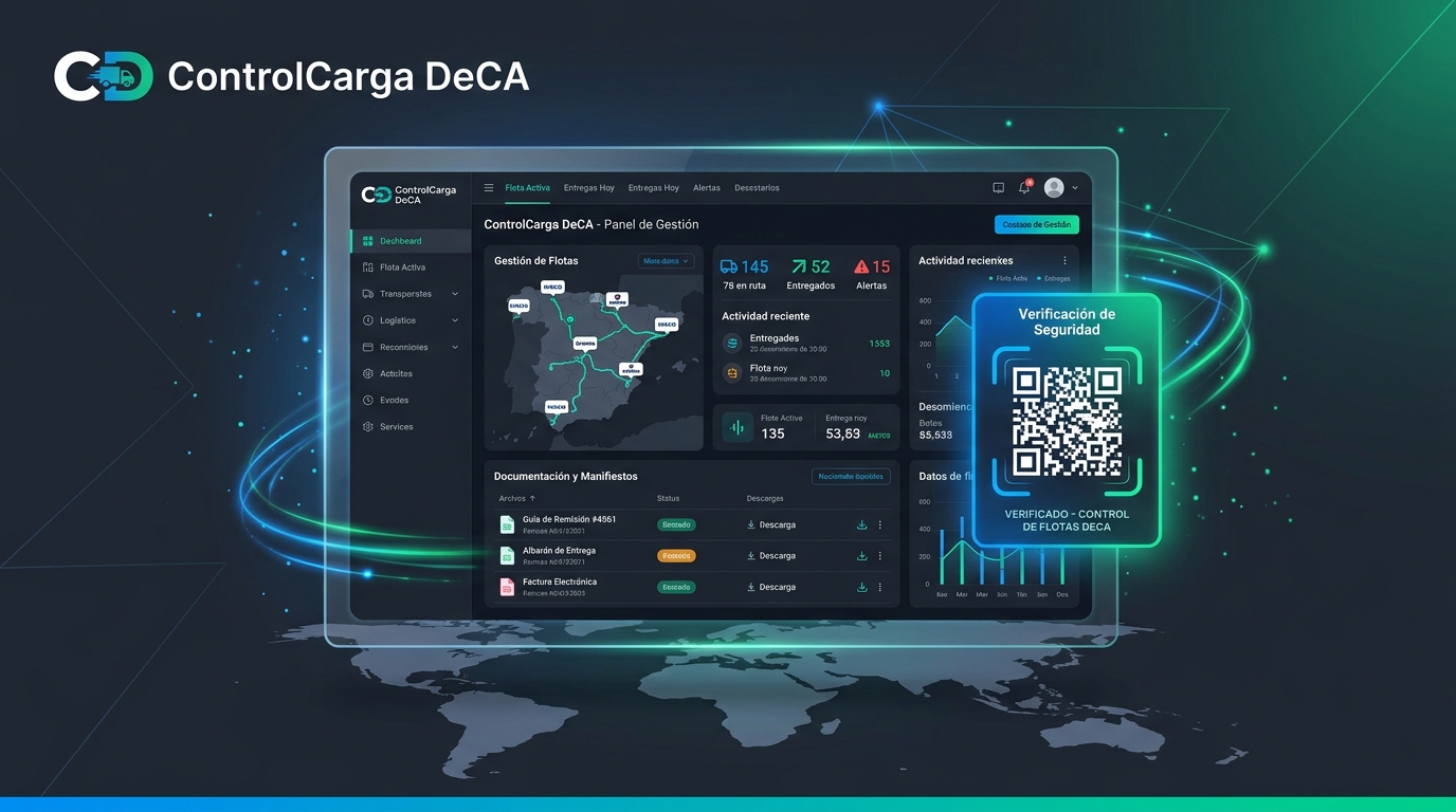 ControlCarga DeCA - Cumplimiento Legal BOE 2026 y Digitalización del Transporte